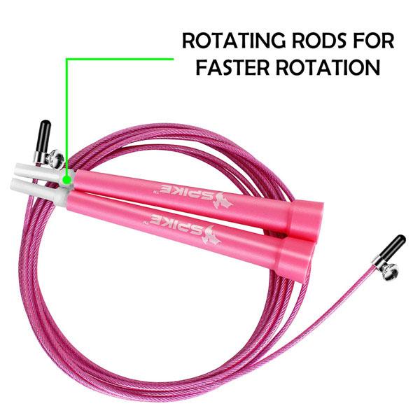 Spike Speed Skipping Rope for Men and Women (Pink) - Spike